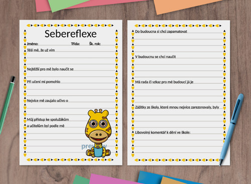 (formativní) Sebereflexe zvěrky - žirafa