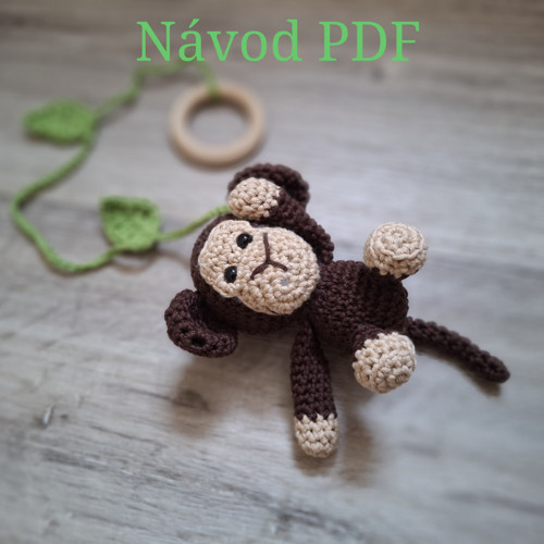 Návod na háčkovaný závěs s opičkou
