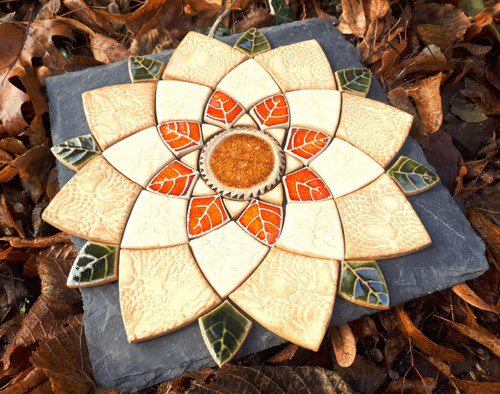 Mandala z keramických komponentů 124 — foto 1