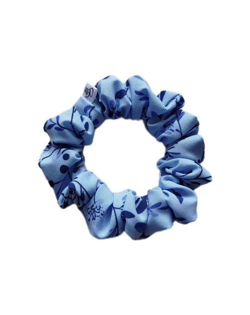 Gini HEDVÁBNÁ scrunchie S - BLUEBERRY