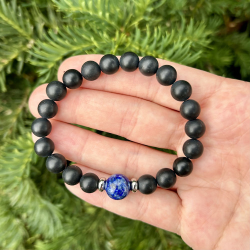 Náramek LAPIS LAZULI a ONYX — foto 1
