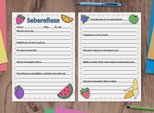 (formativní) Sebereflexe fruit - mix