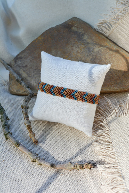 Minimalistický macramé náramek - indian VII.