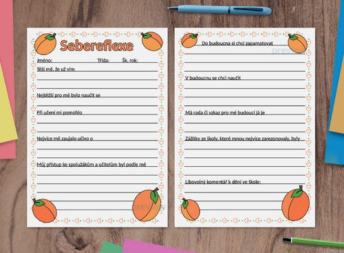 (formativní) Sebereflexe fruit - meruňka — foto 1