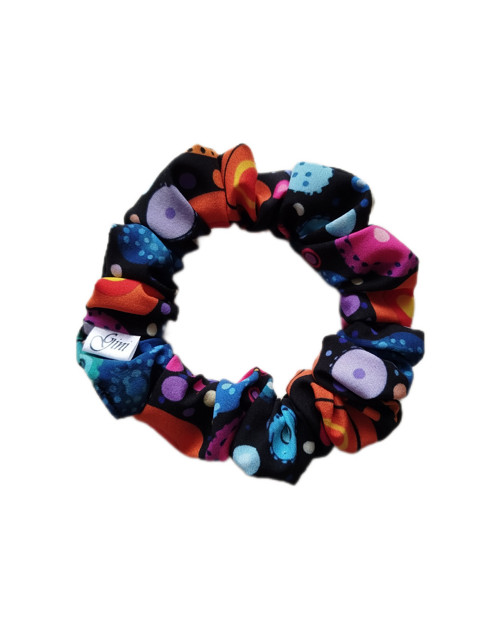 Gini HEDVÁBNÁ scrunchie S - HAPPY DOTS — foto 1