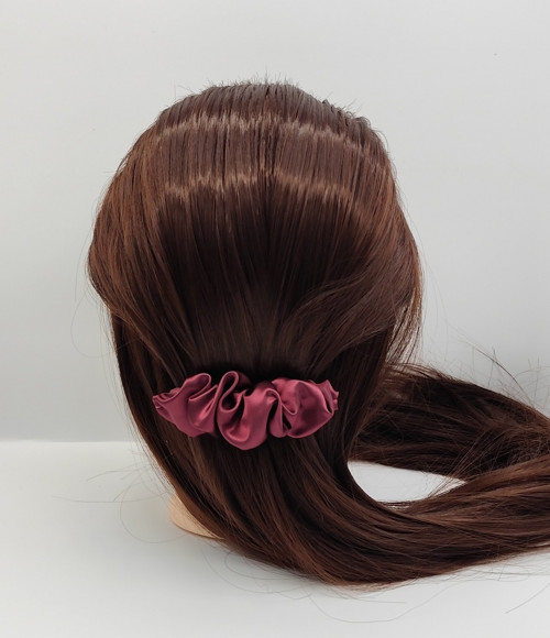 Spona do vlasů scrunchie vínová