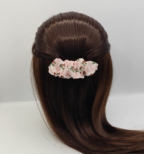 Spona do vlasů scrunchie růžičky