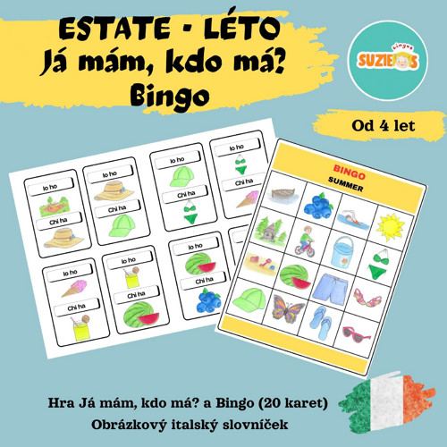 Estate/léto - Bingo a Já mám, kdo má?