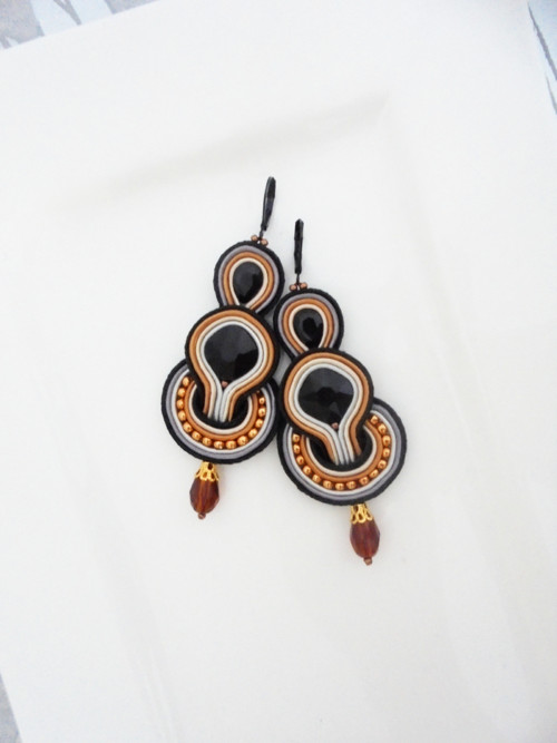 Soutache náušnice — foto 1