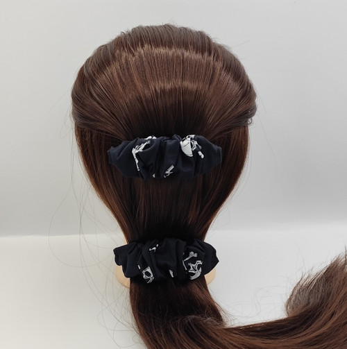 Spona do vlasů scrunchie lebky
