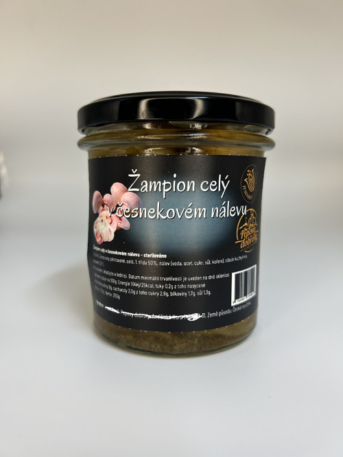 Žampiony v česnekovém nálevu