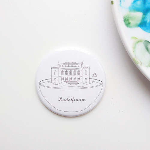 Rudolfinum - placka s Prahou