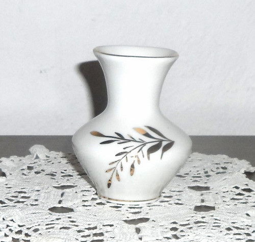 Porcelánová VÁZA zlacená • DDR
