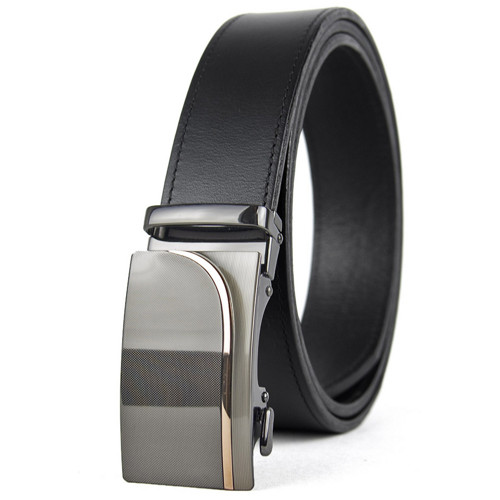 Kožený opasok, 3.5cm, automatická pracka, OVERTIME