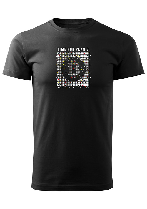 Pánské tričko "Time for plan B - Bitcoin" — foto 1