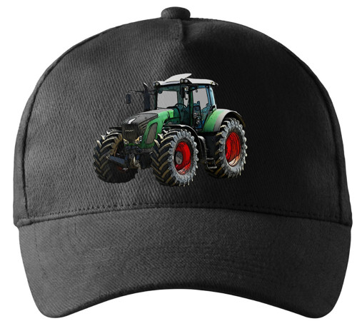 Kšiltovka s traktorem Fendt 930 černá