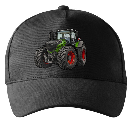 Kšiltovka s traktorem Fendt 1000 Vario černá