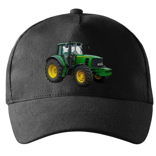 Kšiltovka s traktorem John Deere 6930 černá — foto 1