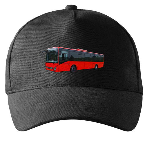 Kšiltovka s autobusem IVECO Crossway LE II černá