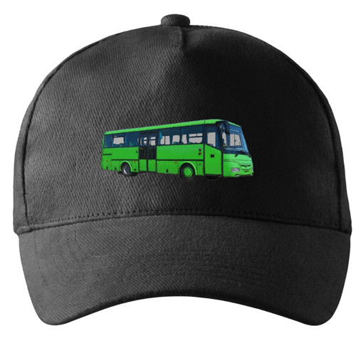 Kšiltovka s autobusem SOR C černá