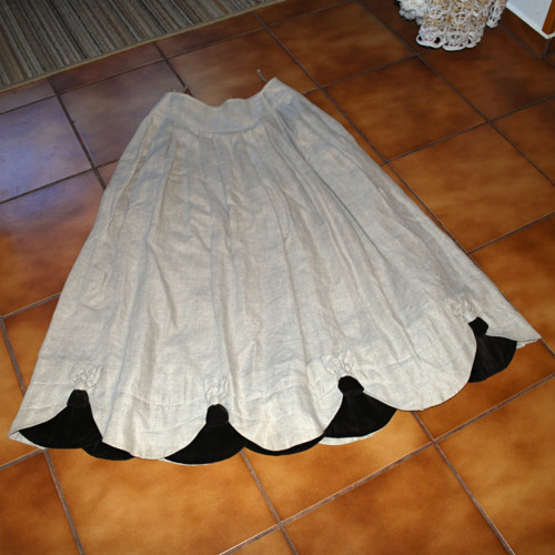 Dobová lněná sukně 19896 P8