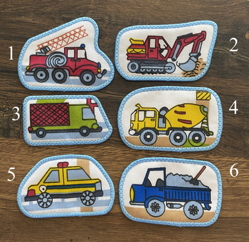 Nášivka - nažehlovačka auto, bagr