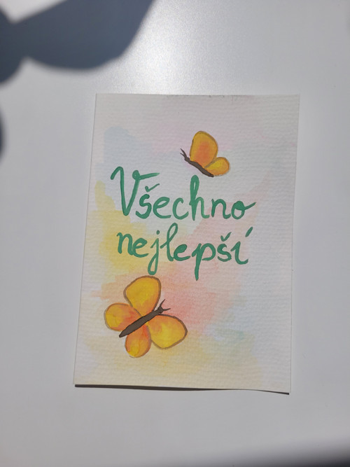 Přání: Motýlci - Všechno nejlepší