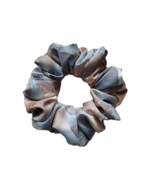 Gini HEDVÁBNÁ scrunchie M- MLHOVINA — foto 1