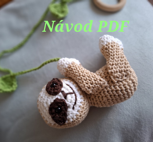 Návod na háčkovaný závěs s lenochodem
