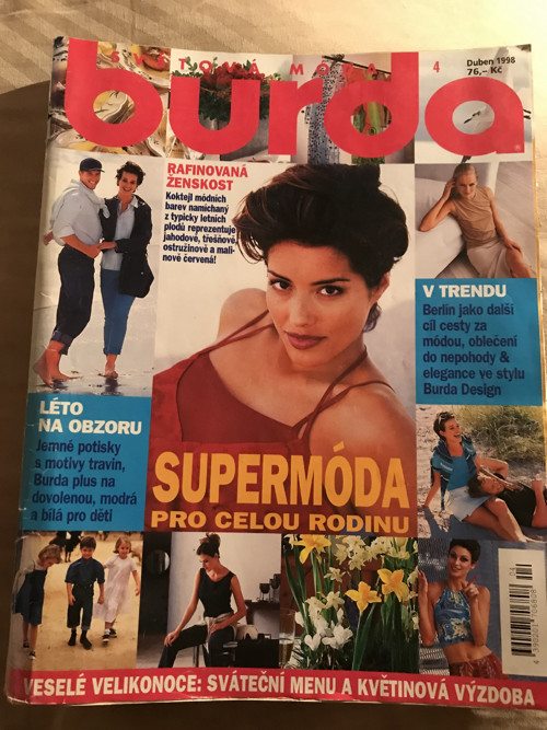 Časopis Burda/ Duben 98/Supermóda pro celou rodinu