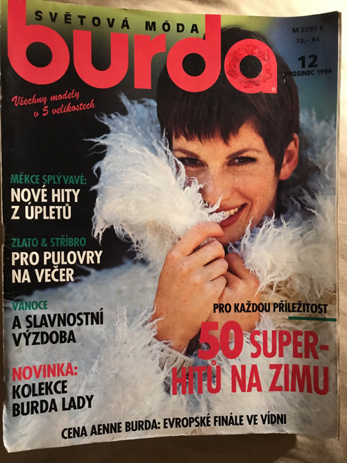 Burda č.12/prosinec1994- 50 Superhitů na zimu