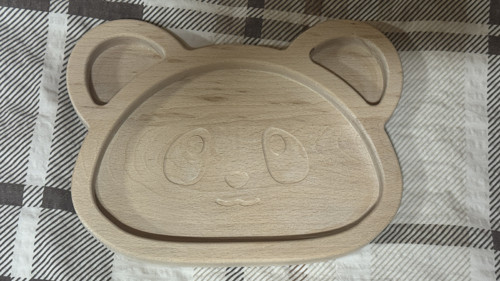 Dřevěný talířek panda