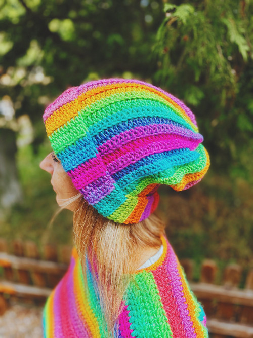 Ombré chunky čepka SKLADEM