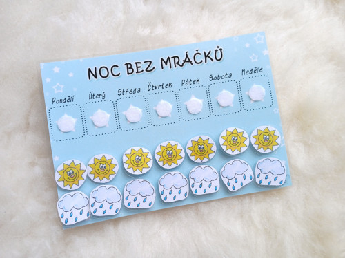 Motivační tabulka NOC BEZ MRÁČKŮ