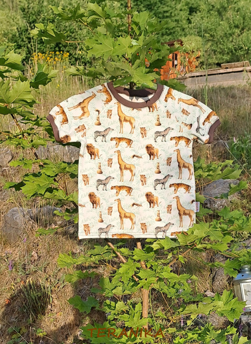 Tričko "Safari zvířátka":-)" vel.92 SKLADEM