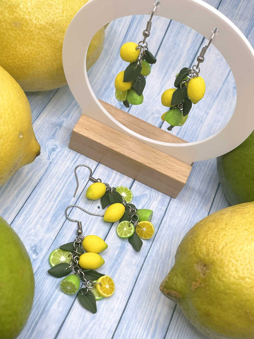 Náušnice citrony a limety