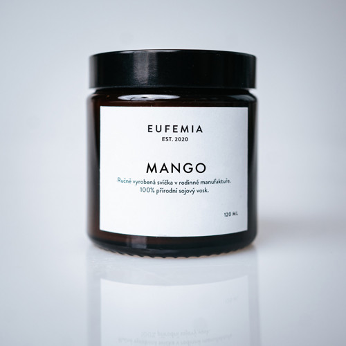 Sojová svíčka s vůní MANGO - 120 ml