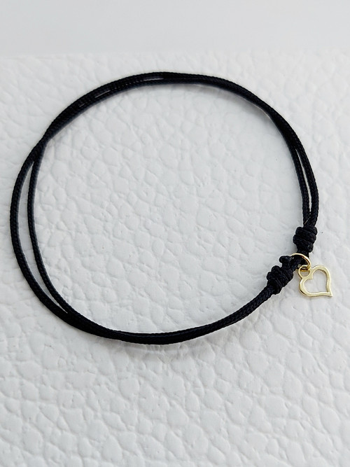 LOVE - náramek 14Kt zlato srdíčko