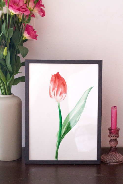 Originální malba "Tulipán"