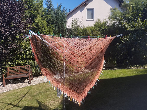 Háčkovaný krajkový šátek — foto 1