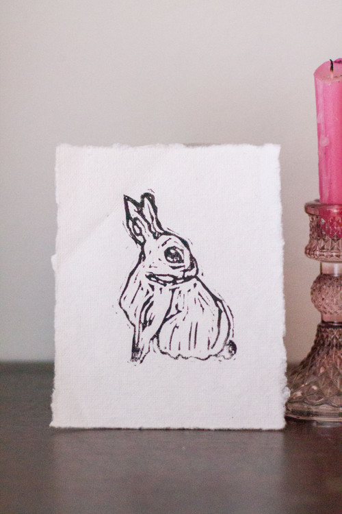 Králíček - autorská grafika