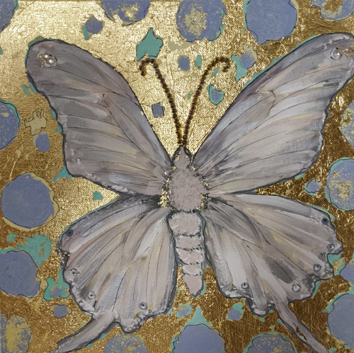 Motýl ve zlatém světě 29×29 cm