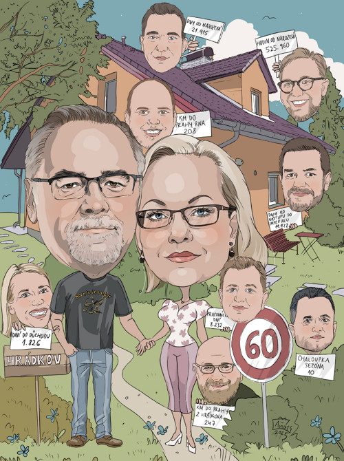 Tisk karikatury na grafický papír — foto 1