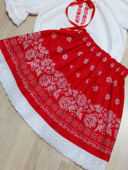 Dámská folklórní sukně délka 55 cm