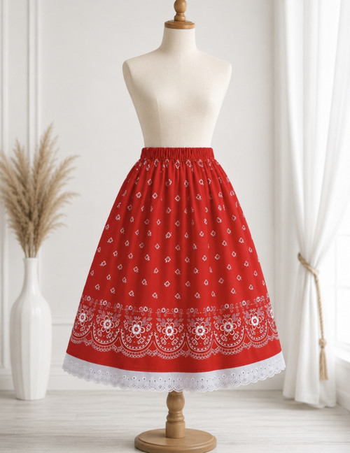 Folklórní sukně délka 55 cm
