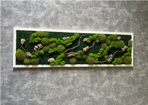 Mechový obraz 100x30cm