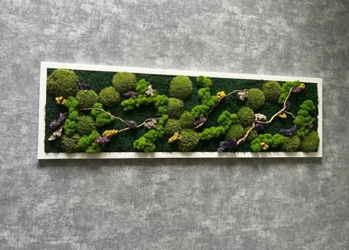Mechový obraz 100x30cm