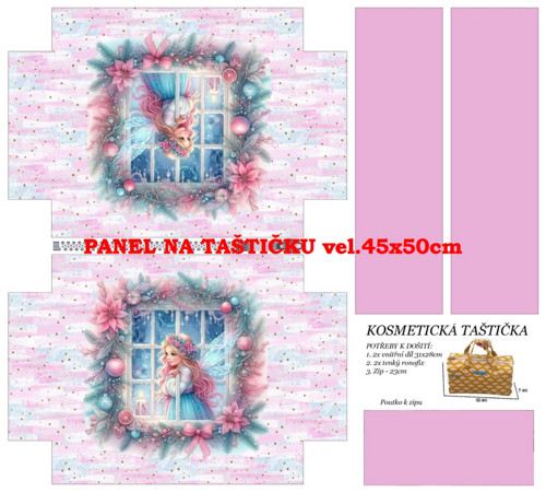 Panel na taštičku bavlna — foto 1