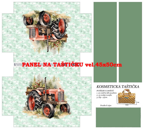 Panel na taštičku bavlna