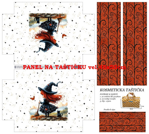 Panel na taštičku bavlna